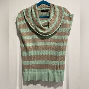 THE LIMITED SZ MED TAN/GRN SWEATER (H)